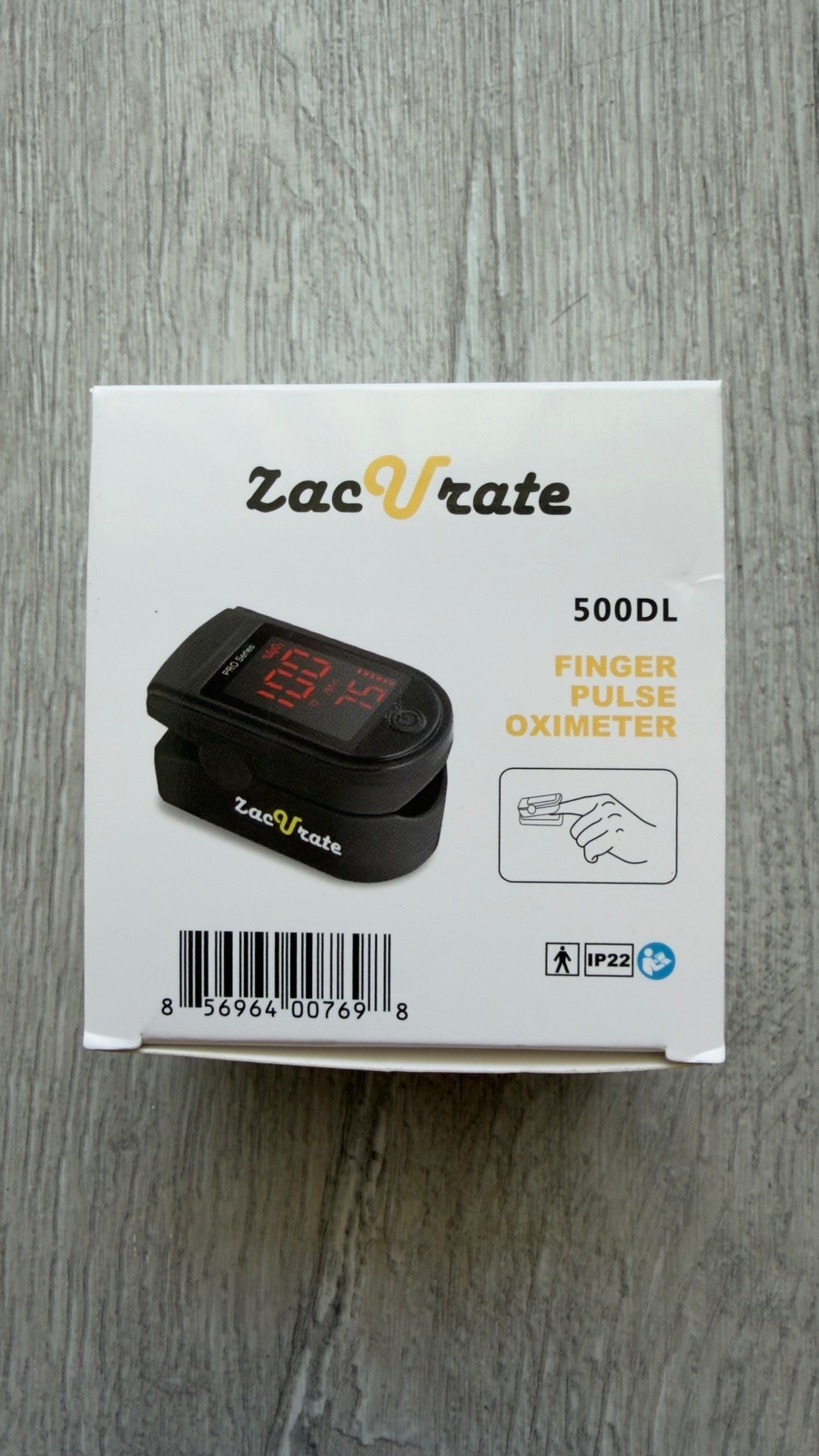 Zacurate 500DL Pro Series Fingertip Pulse Oximeter SpO2 Meter O2 Monitor Meter