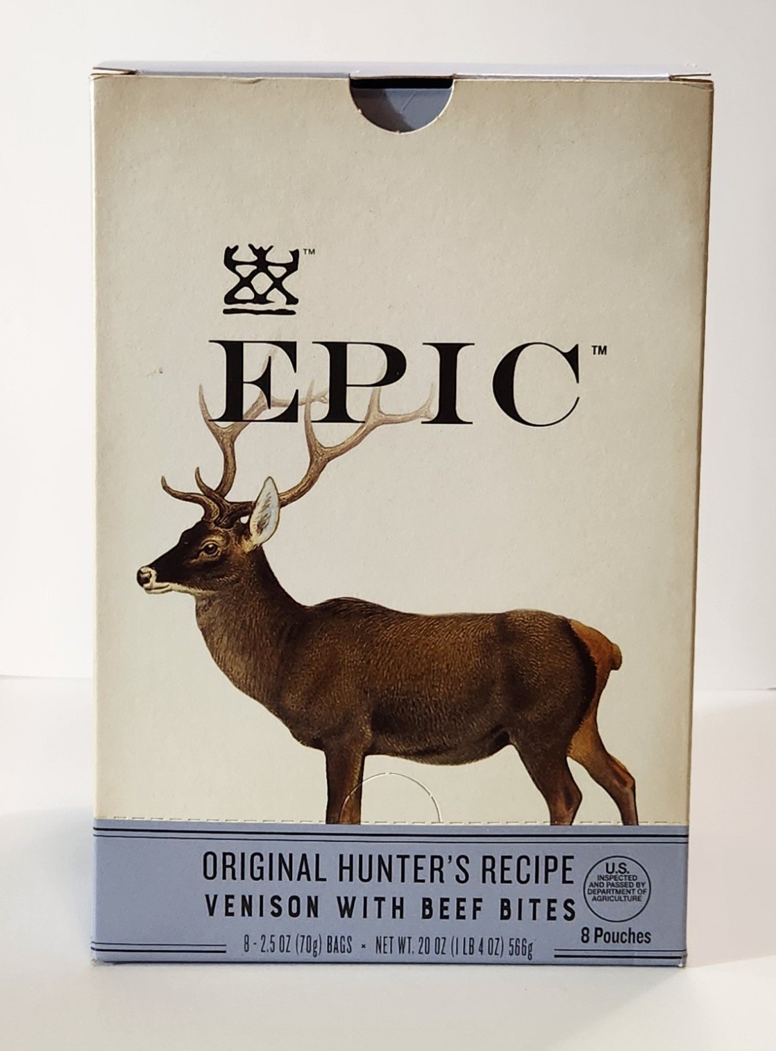 EPIC Venison with Beef Bites, KETO friendly, Whole30 Approved, 8 Count, Exp 4/26