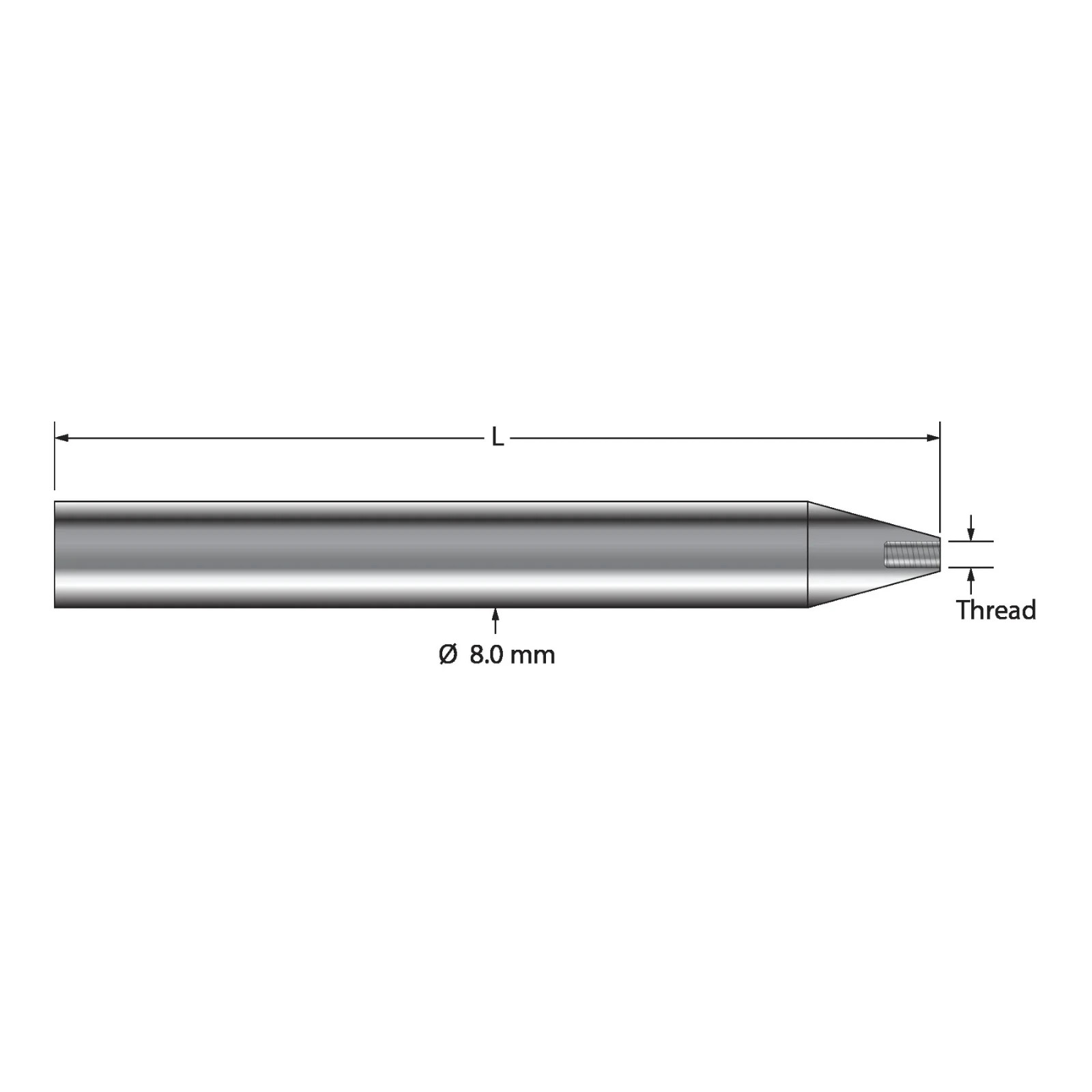 Stylus holder for Mitutoyo height gage Thread = M2 x 0.4 Probe Stylus Adapter