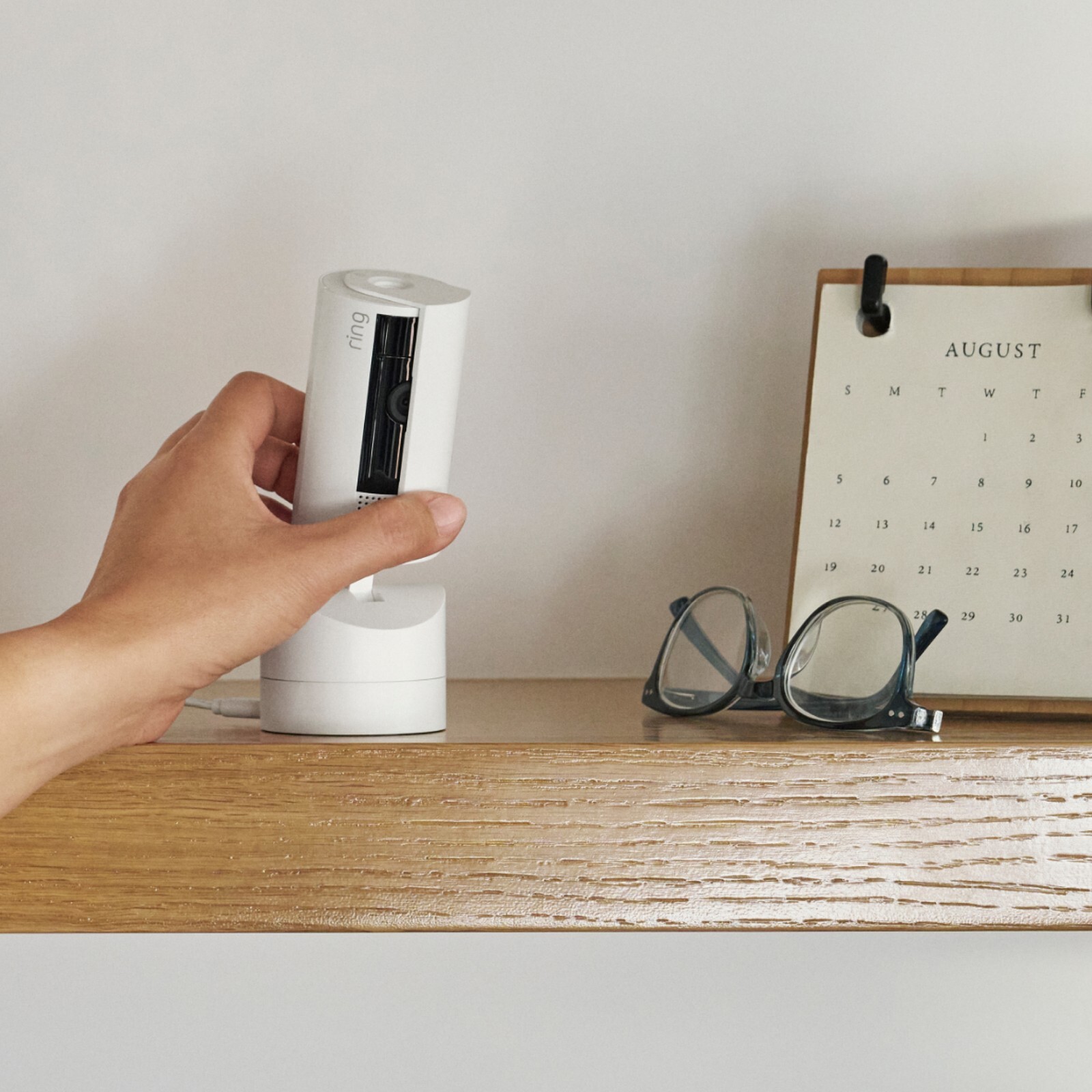 Ring Pan-Tilt Indoor Cam with 360° Horizontal Pan Coverage, Live View & Two-Way