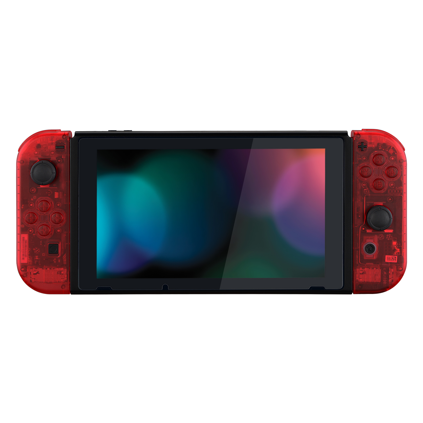 Custom Clear Red Console Back Plate Controller Housing Shell for Nintendo Switch