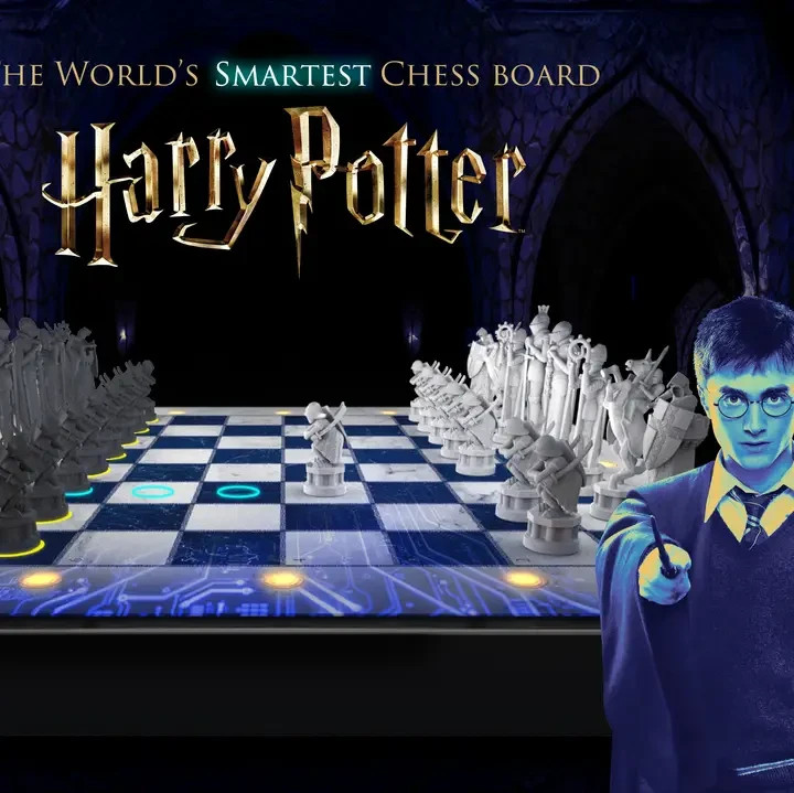 Harry Potter GoChess Mini Smart Electronic Chess Board LED App Online Play NEW