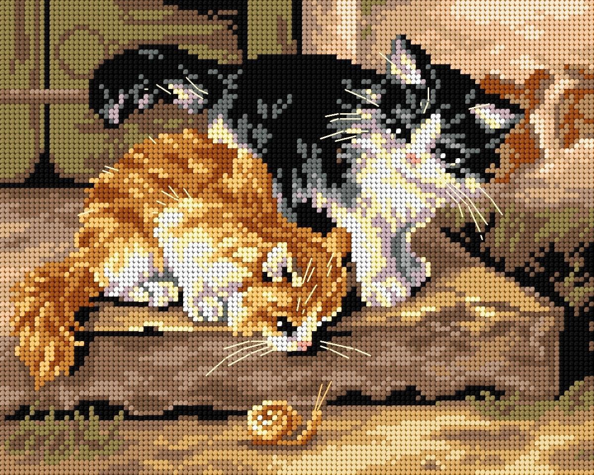 Orchidea Needlepoint canvas for halfstitch without yarn Alfred Brunel de Neuv...