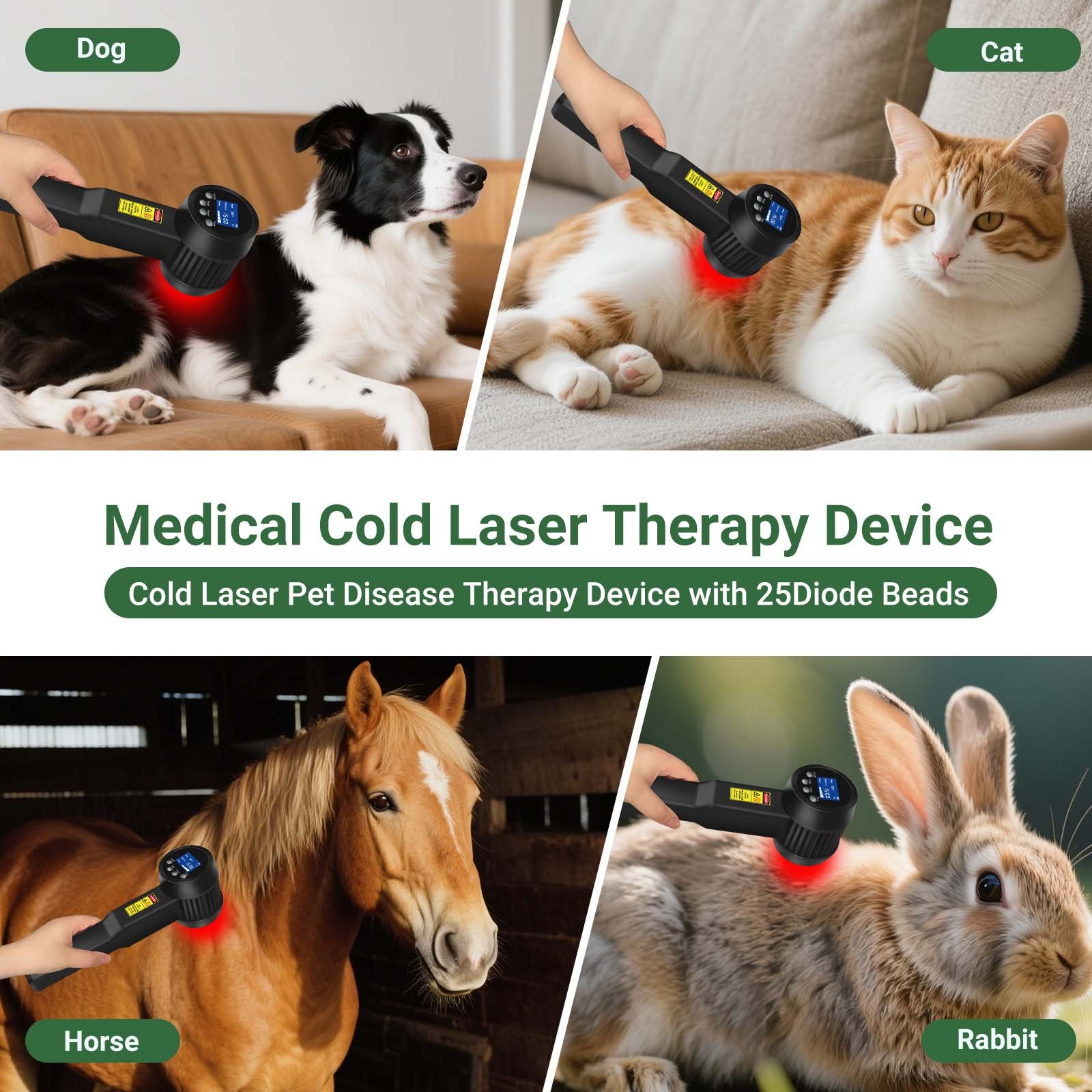 3000mW Multi Species Cold Laser Therapy Device Machine for Home Use Pain Support