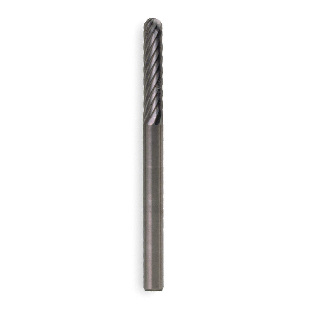 WIDIA METAL REMOVAL M40293 Carbide Bur,Cylindrical Ball Nose,1/4" 2RPX2