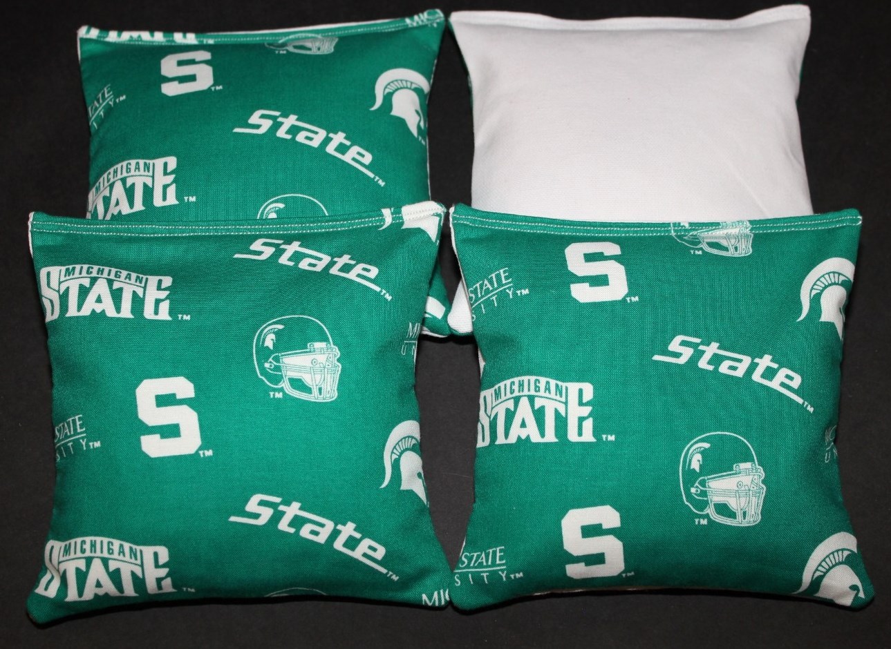 Michigan State University Cornhole Bean Bags 4 ACA Regulation  Spartans Bags