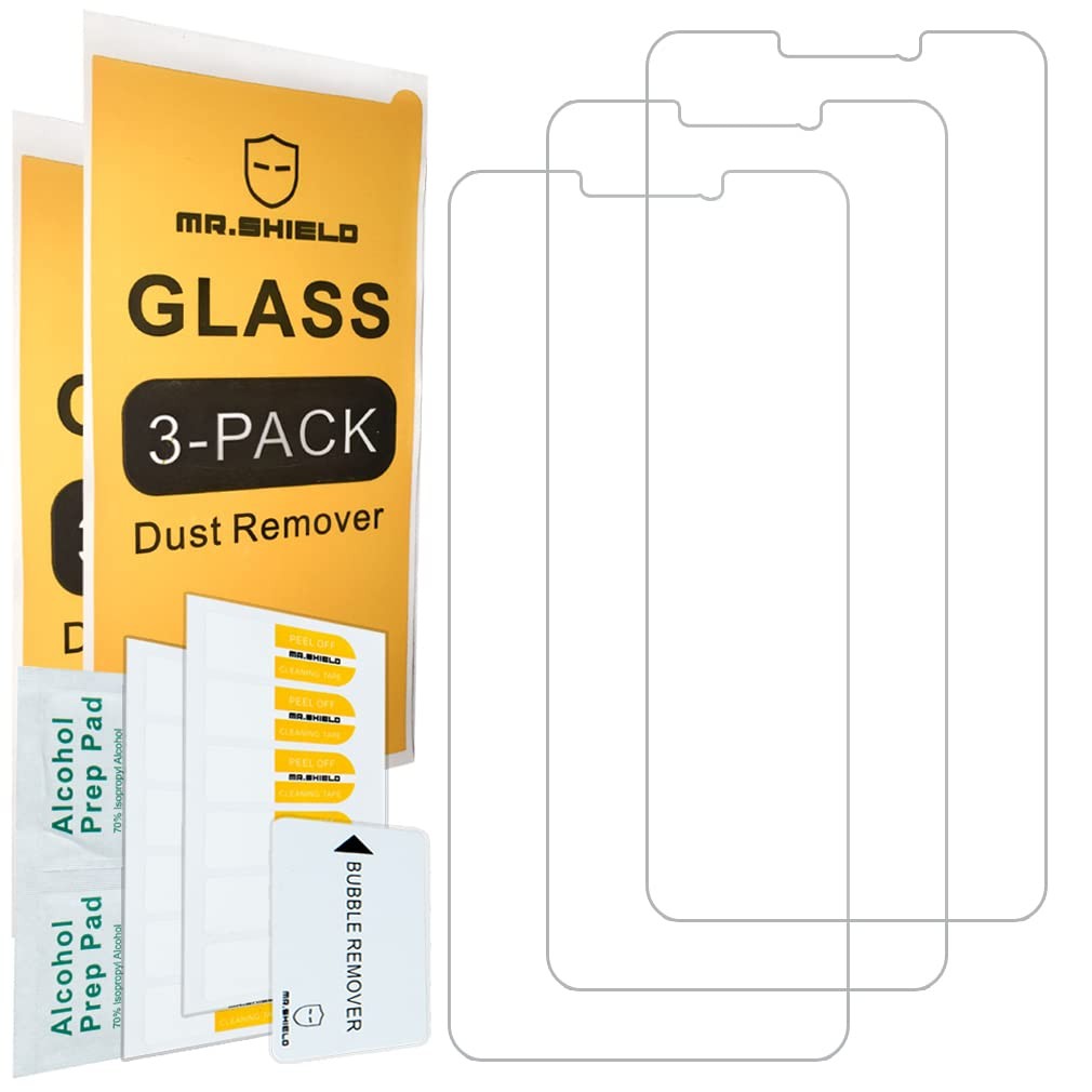 Mr.Shield [3-Pack] Designed For BLU View 3 (B140DL) [Tempered Glass] clear