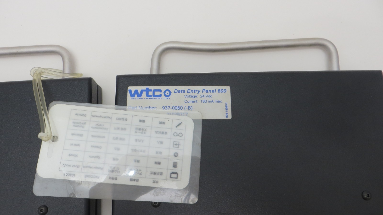 Welding Technology Data Entry Panel 600 WTC DEP 600