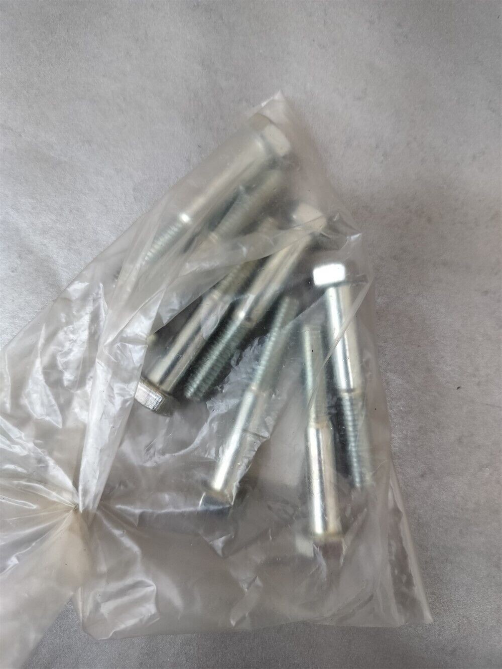 Lot of 7 Caterpillar Bolts 2.56" Length Hex Head Zinc Plated OEM 140-4105