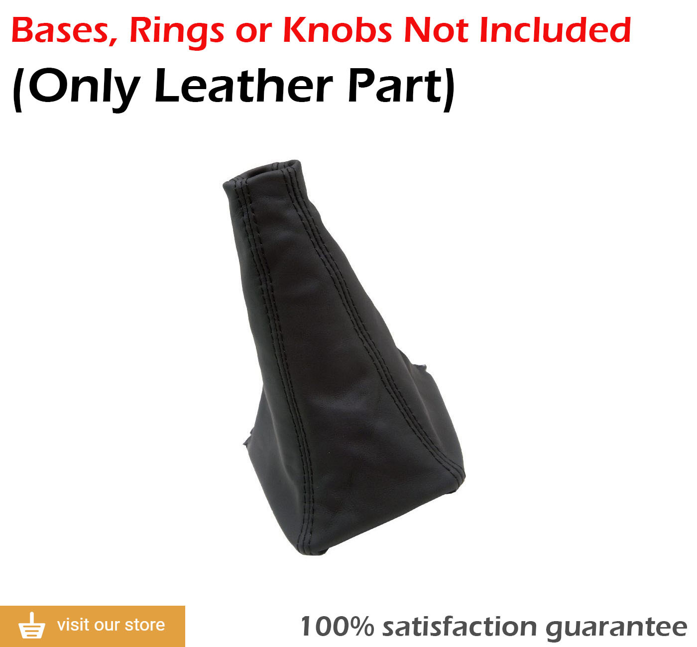 Manual Shift Boot Replacement Cover PVC Leather for Toyota Supra MK3 86-92 Black