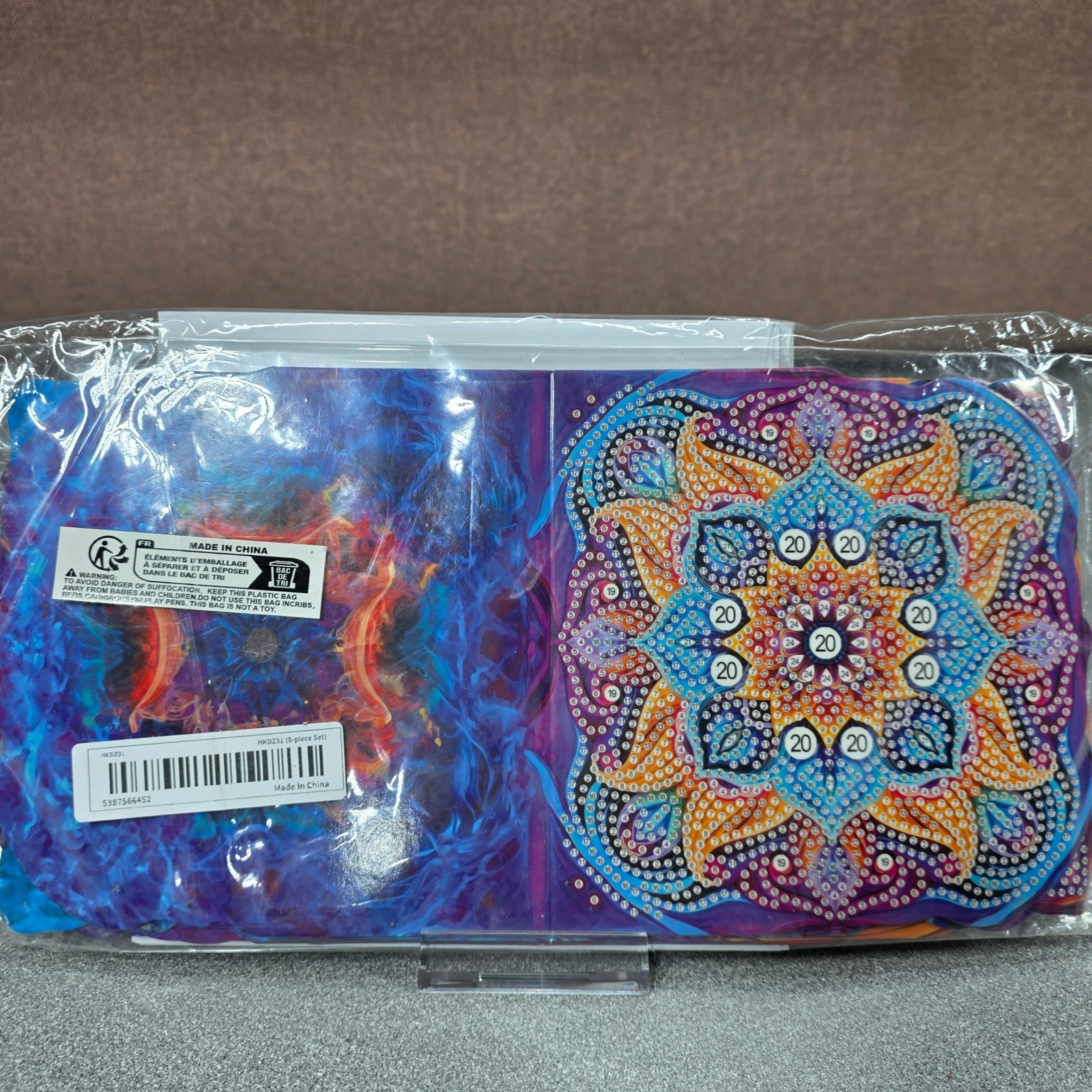 Diamond Art Card Kit 8pc Multicolor NEW Mandala Cosmic DIY Craft Set