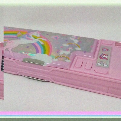 Unicorn Stationery Box with 2 Compartments and Calculator