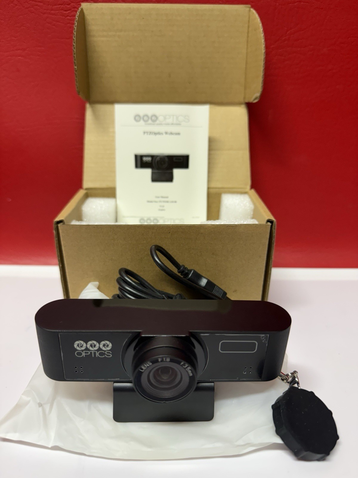 PTZOptics 1080p Webcam 80 with 80° Field of View and Built-In Microphone Array