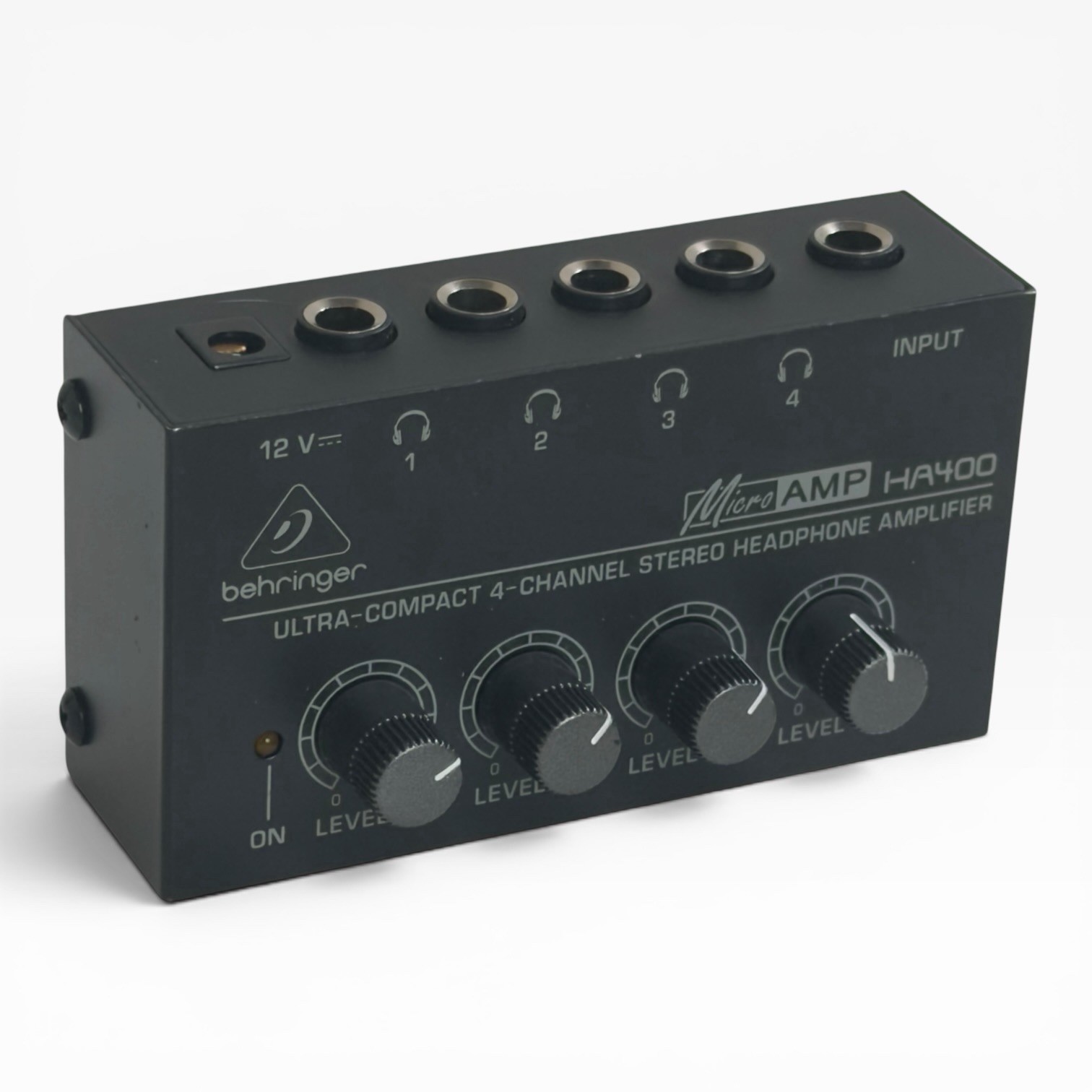 Behringer MicroAmp HA400 4-Channel Stereo Headphone Amplifier - No Power Cord