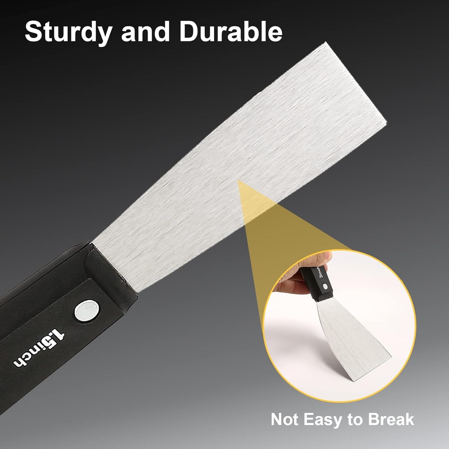 7 PCS Drywall Tools,Putty Knife Scraper Tool,Stainless Steel Paint Scraper Spack