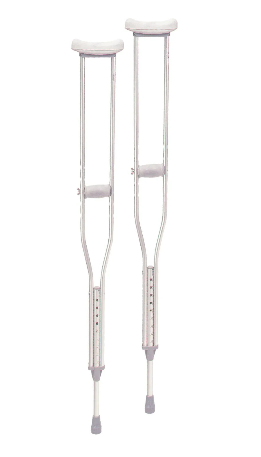 Drive Medical 10402-1 Aluminum Underarm Crutches for Tall Adults 5'10"-6'6"