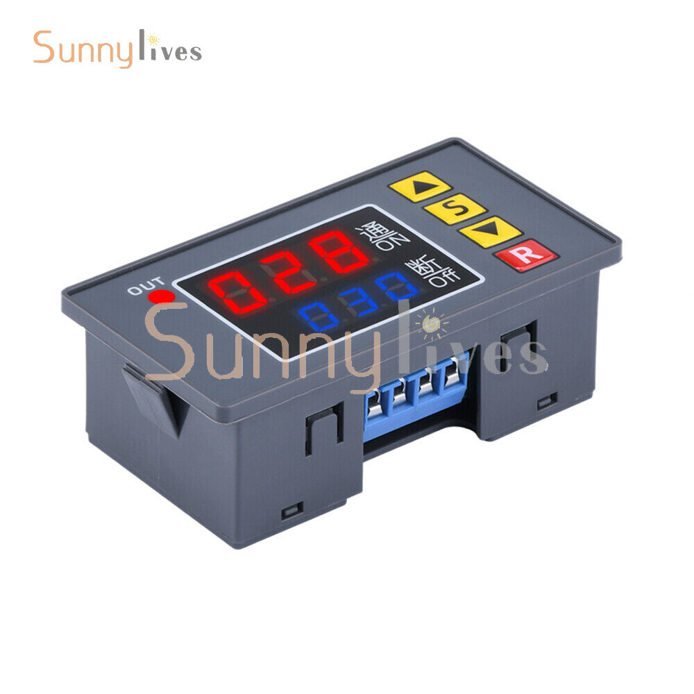 12V Automation Cycle Timer Delay Control Switch Relay Module w/ Dual LED Display