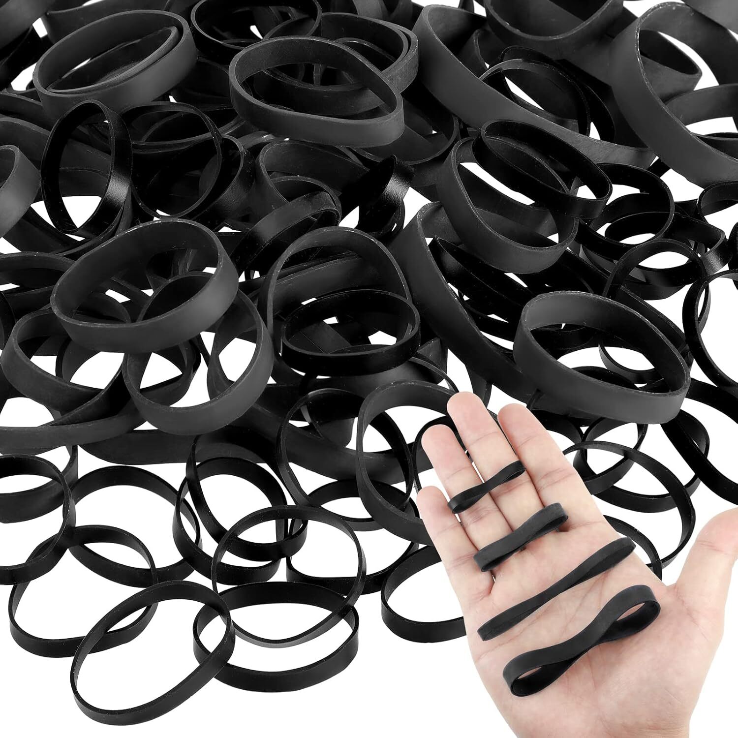 Tactical Rubber Bands Black Ranger Heavy Duty Thick black