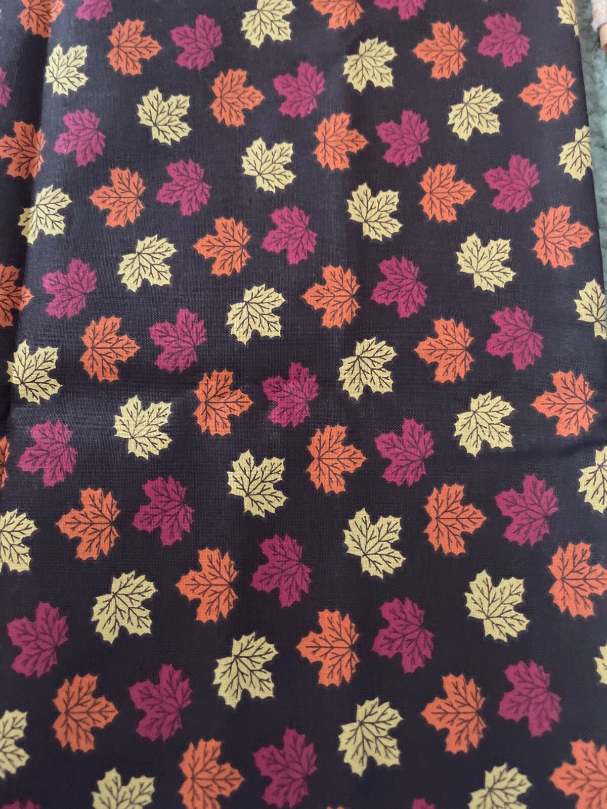 1 YARD PRECUT HARVEST FALL LEAVES 100% COTTON BY JOANN FABRICS