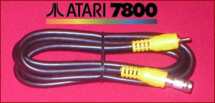6Ft HQ RCA Video Cable & RF Coax TV Adapter for the Atari 7800 System
