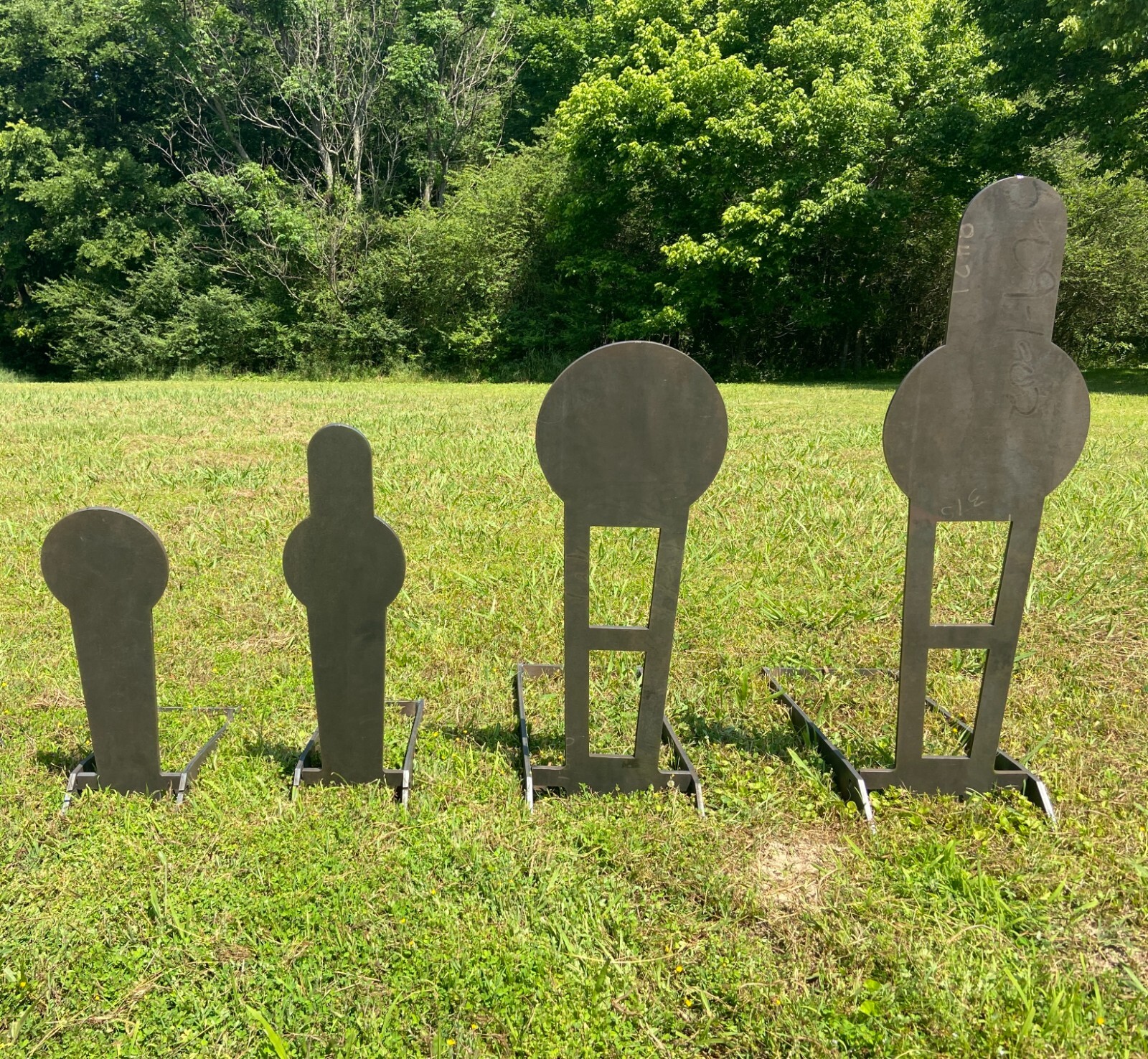 3/8" AR500 Reactive Mini Pepper Popper Metal Steel Shooting Target w/ Base