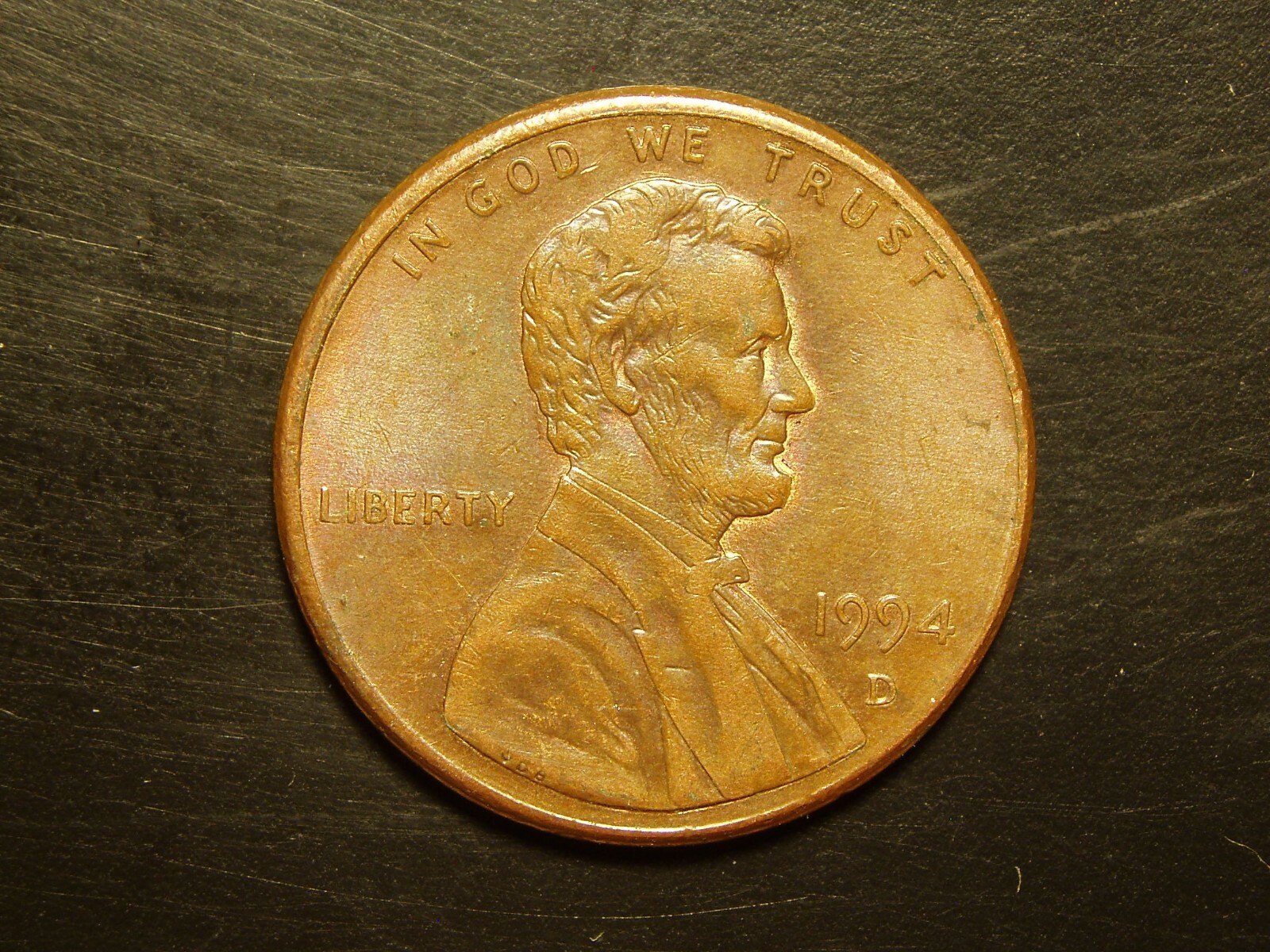 1994-D ONE LINCOLN MEMORIAL CENT #10