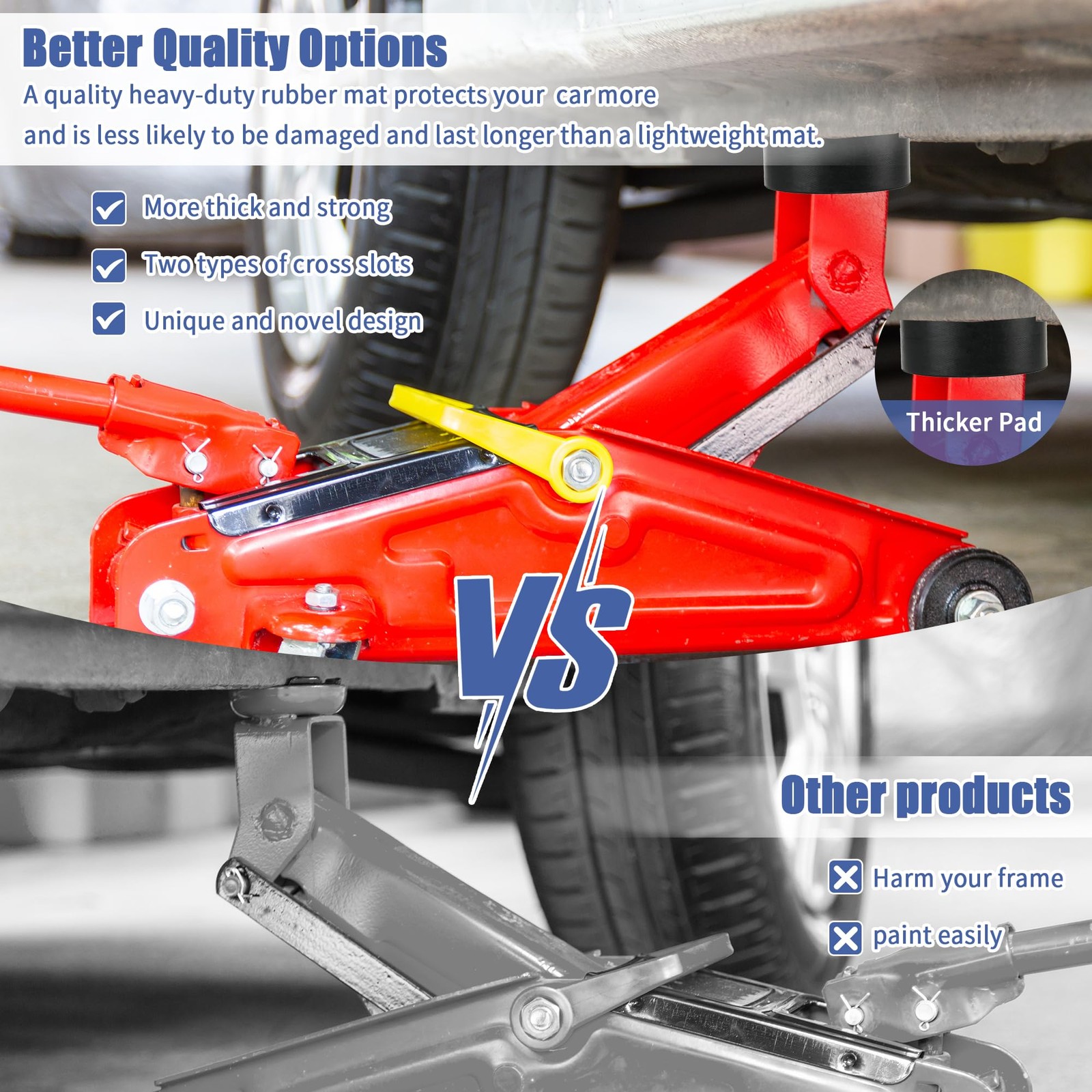 Jack Pads for Floor Jack,Car Pinch Weld Jack Pad Adapter Upgraded Universal X...