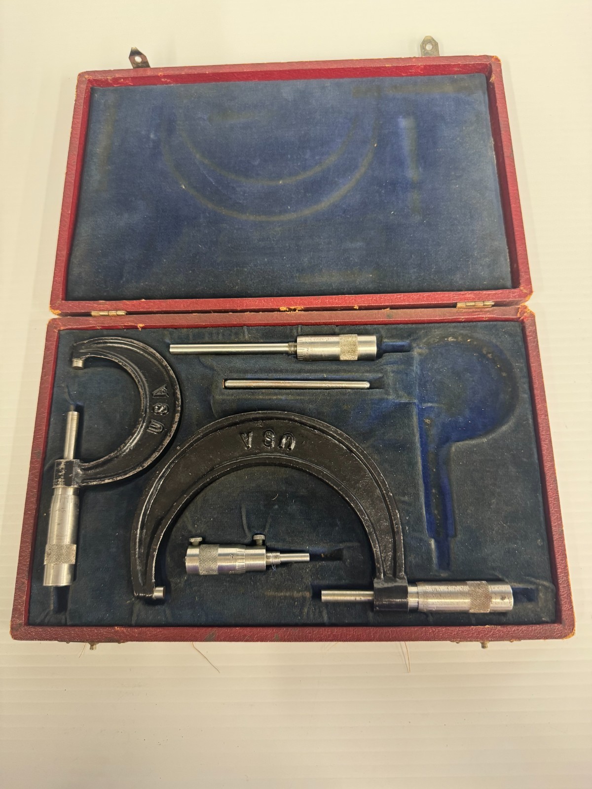 Brownie Tool Co.   Micrometer Set. 5 pcs. Vintage.