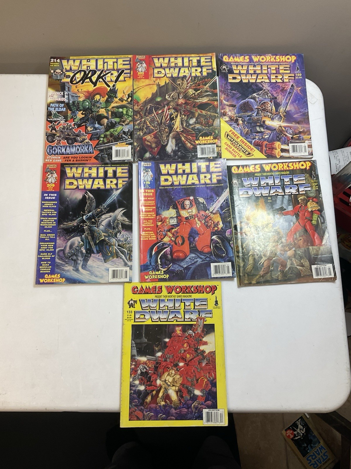 White Dwarf magazines Games Workshop LOT Warhammer Vintage 90s NICE CONDITION