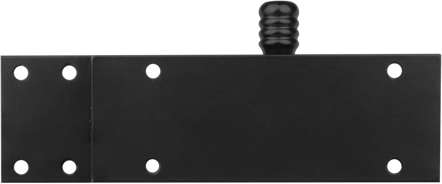 Durable 5" Black Aluminum Slide Bolt Latch - 2 Pack with Easy Installation