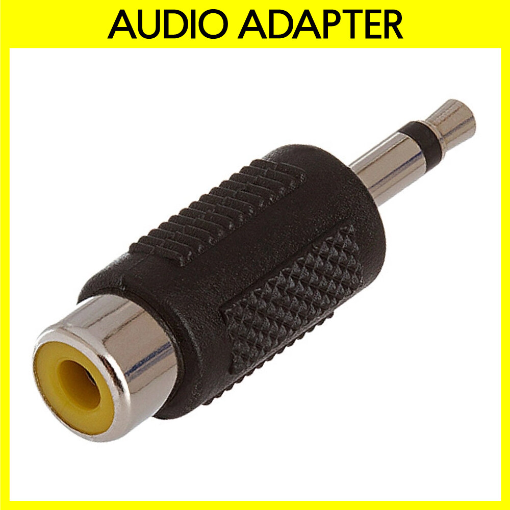 3.5mm to RCA Adapter 1/8" Aux Plug to RCA Jack Connector Converter Straight
