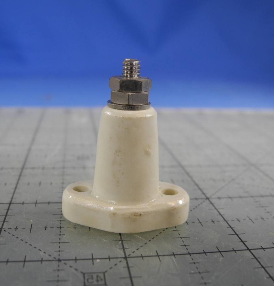 EF Johnson #22 Porcelain Stand Off Lighthouse Ceramic High Voltage Insulator 1"