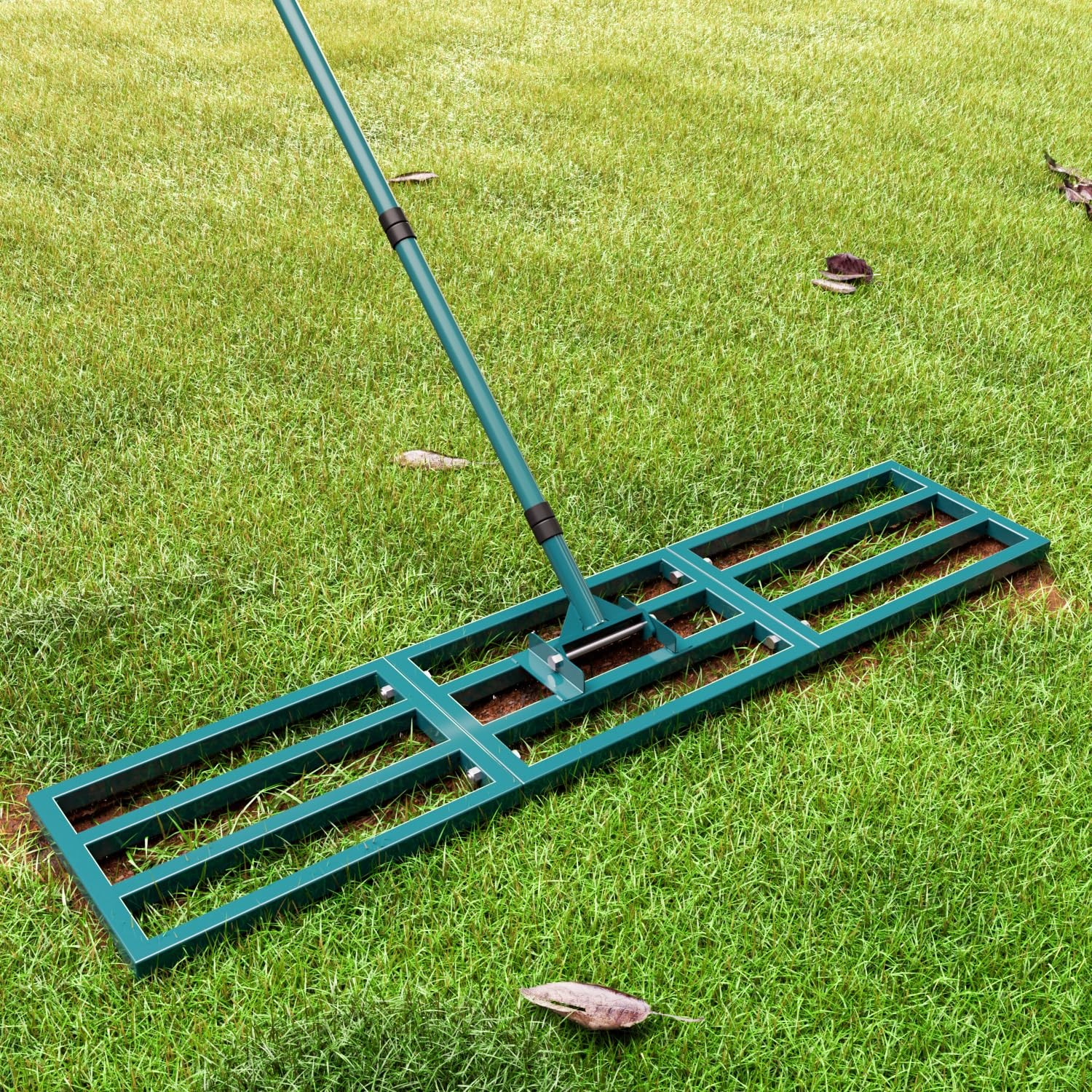 Best Lawn Leveling Rake Heavy Duty Stainless Steel Leveler Tool 45x10 with 78