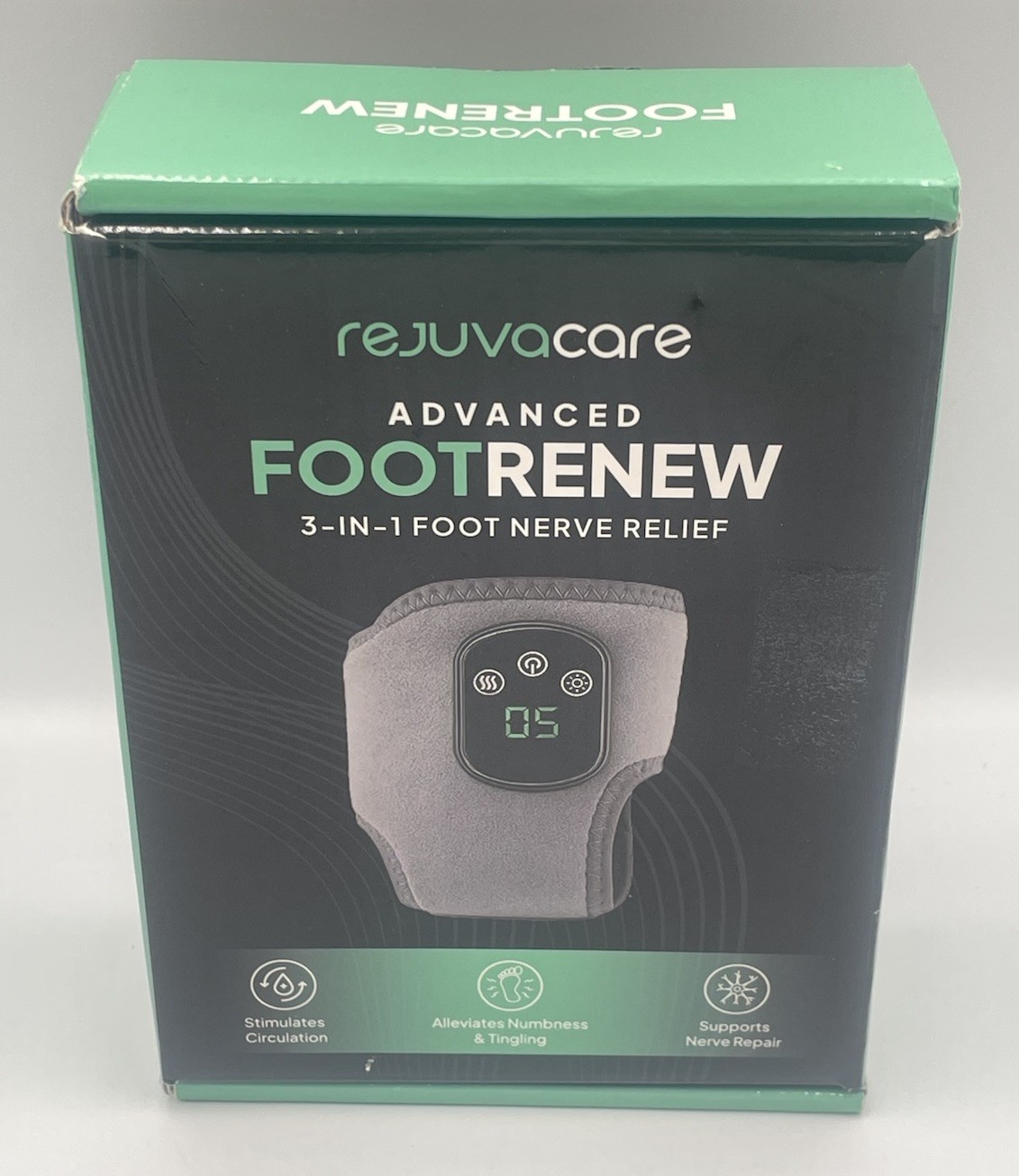 Rejuvacare Advanced FootRenew 3-In-1 Foot Nerve Relief w/ Heat **NEW**