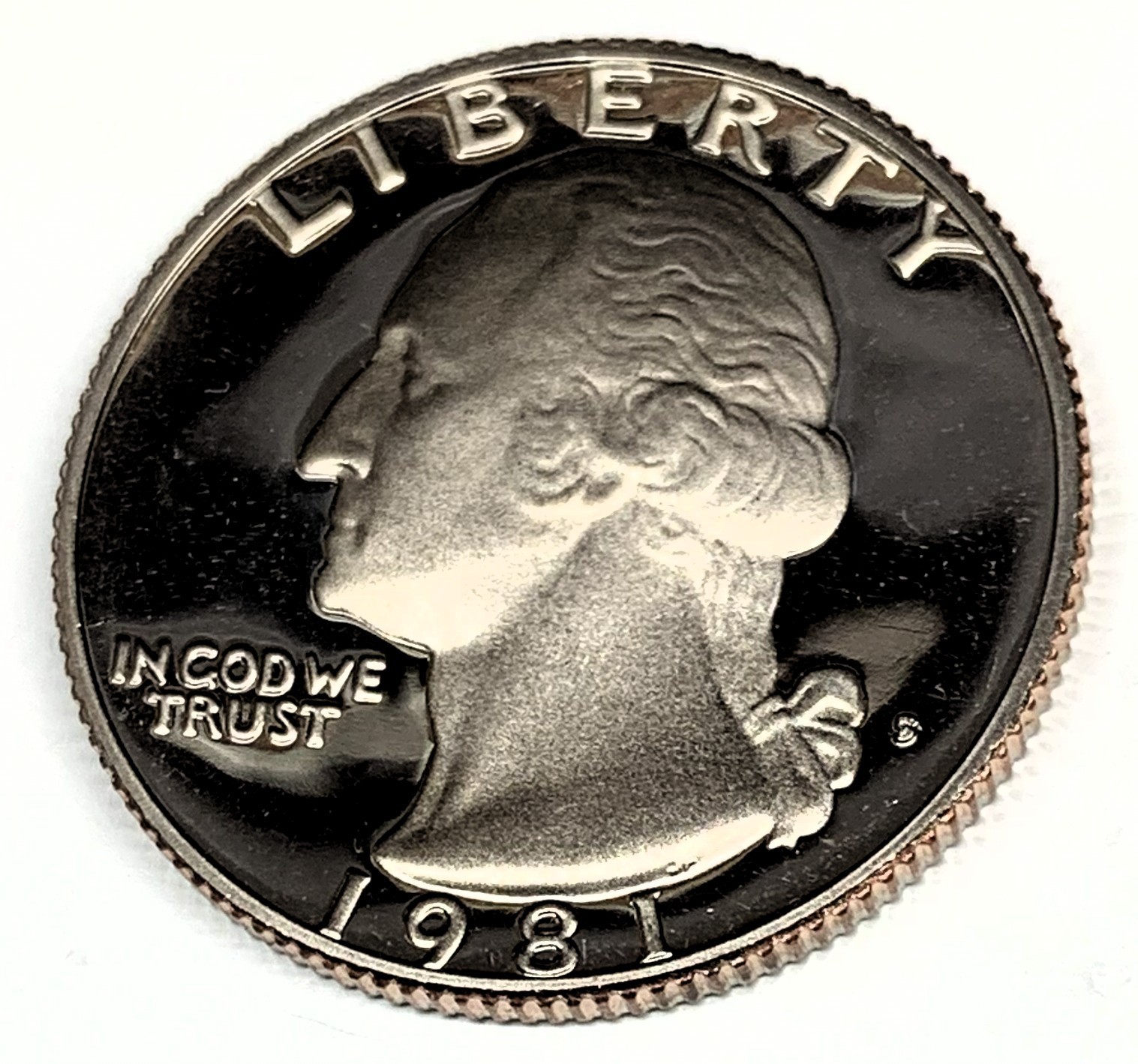 #  C572   WASHINGTON   QUARTER   COIN,    1981-S   PROOF