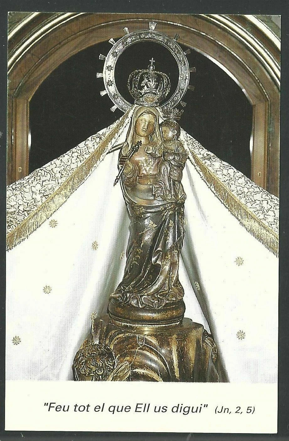 Holy card de la Virgin santino image pieuses estampa