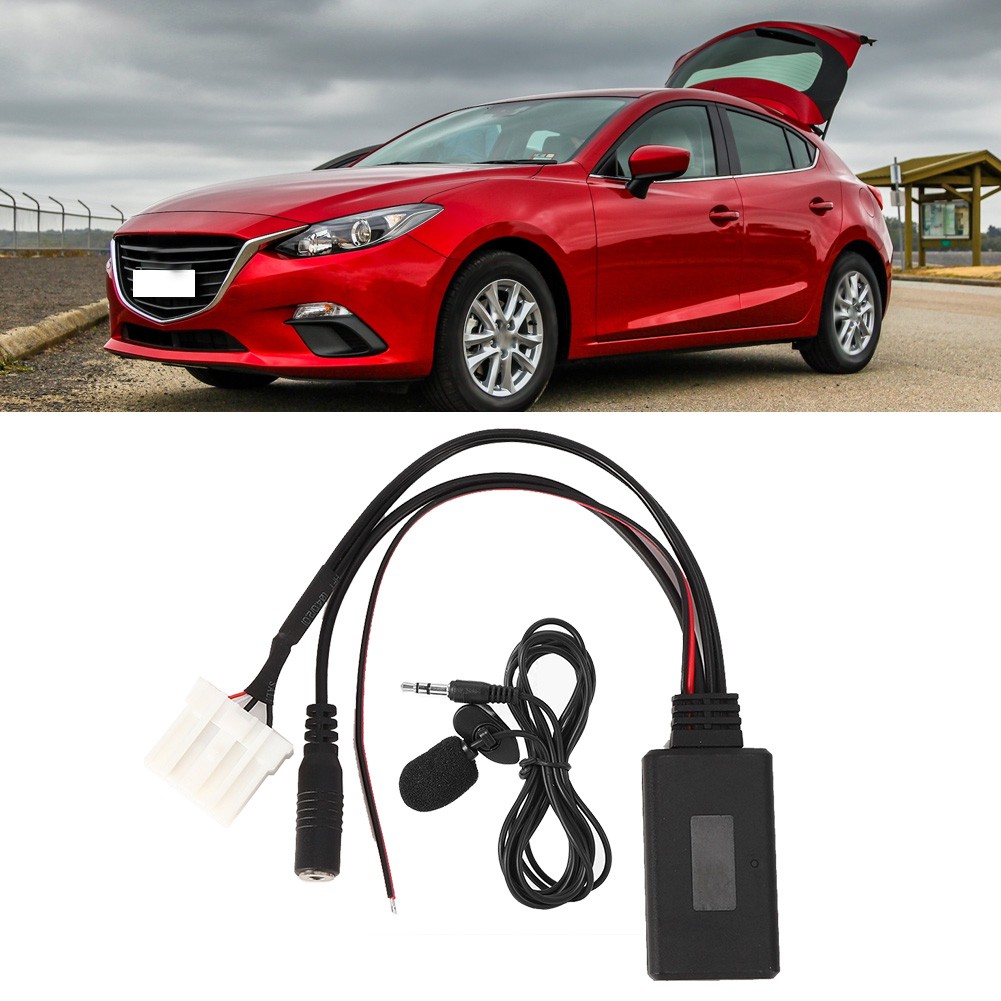 AUXin Cable Adapter Car Bluetooth5.0 Microphone For 2 3 5 6 RX8