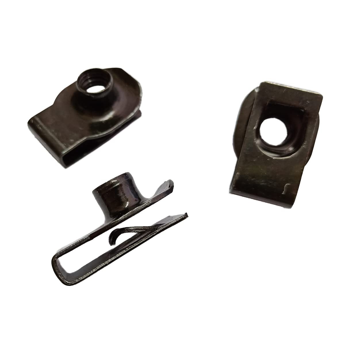 M10 U-Style Clip-On Nut, U-Type Fasteners (Pack of 10)