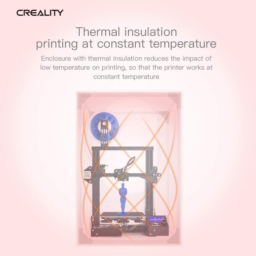 Fireproof and Dustproof 3D Printer Enclosure for Optimal Printing Stability