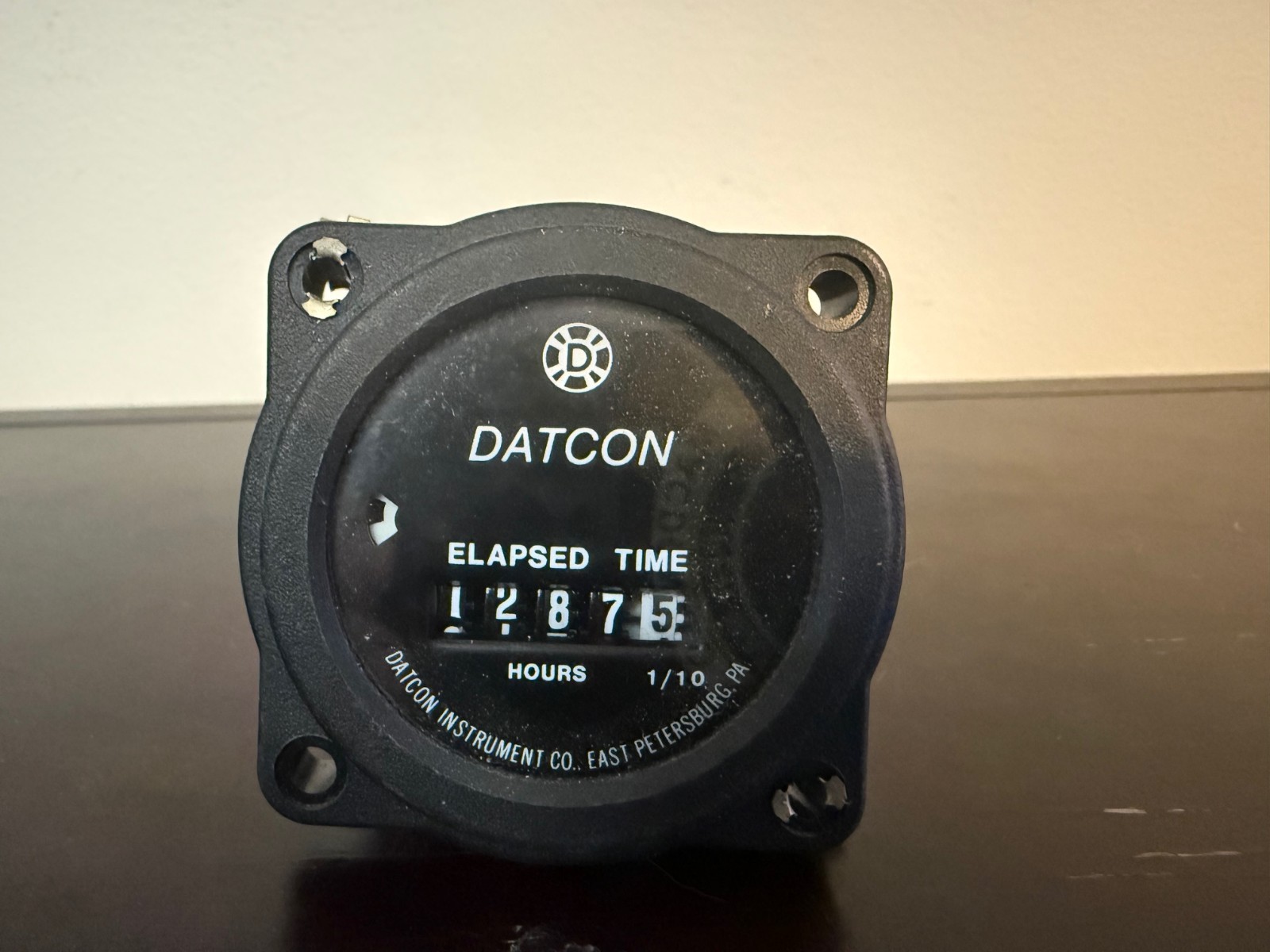 Datcon Elapsed Time Flight Hour Meter Indicator 773UT, P/N 56194-00