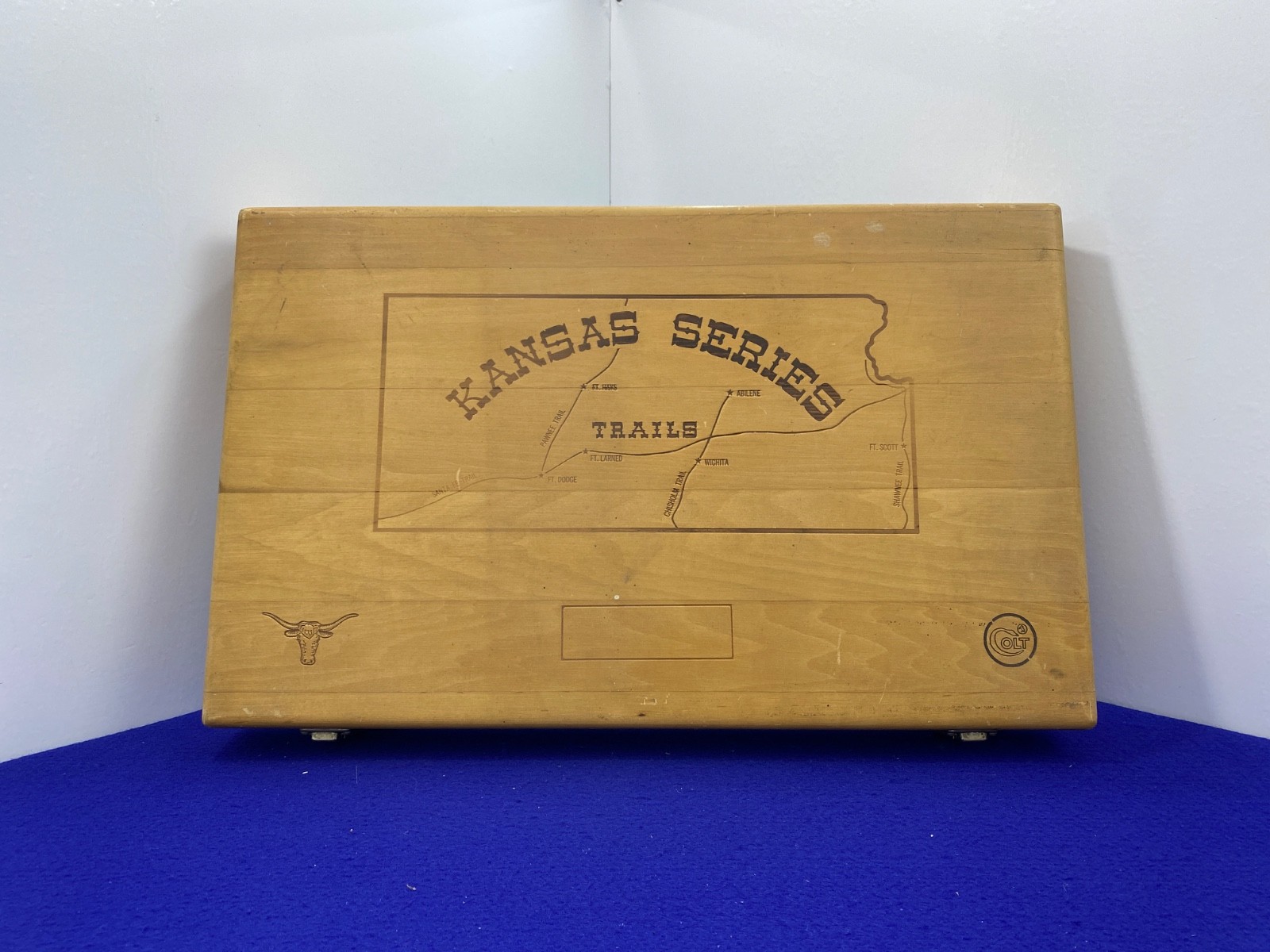 Colt Kansas Series Trails Commemorative Case 4.75" Factory OEM - 4 Revolver Set