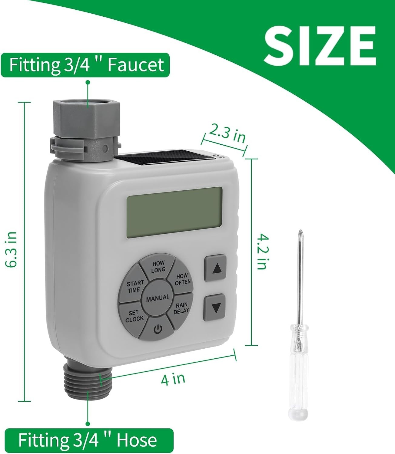 HTM-01L Single Zone Water Timer for Garden, Lawn New Open Box