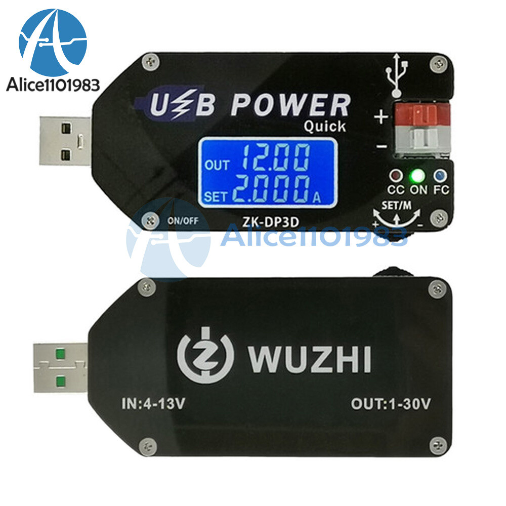 Digital Control USB Adjustable Power Supply Module CC CV Speed Controller 2A 15W