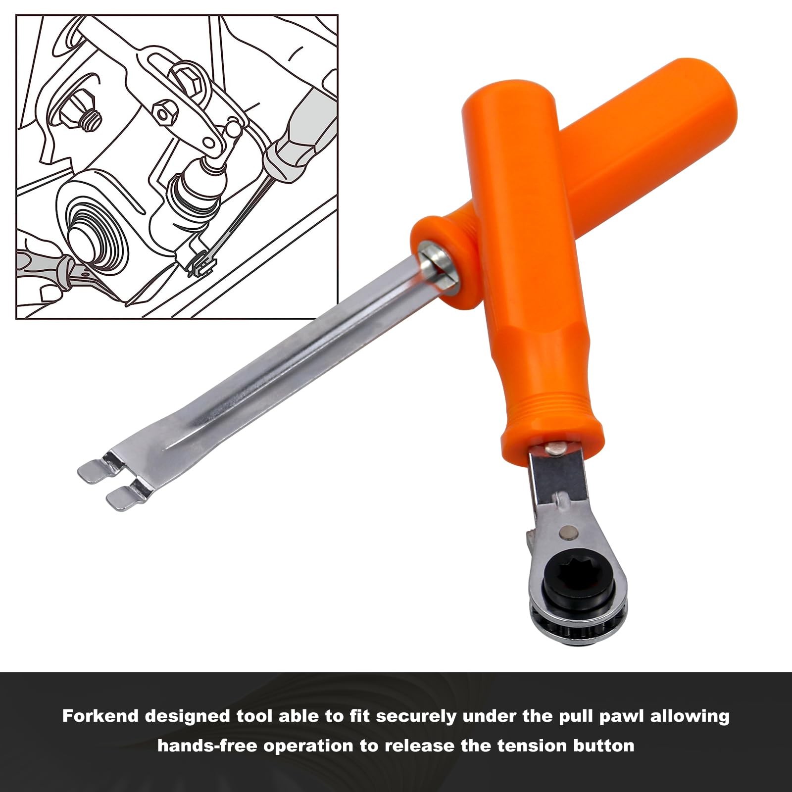 RULLINE 2-Piece Automatic Slack Adjuster Release Tool Set for Air Brake...