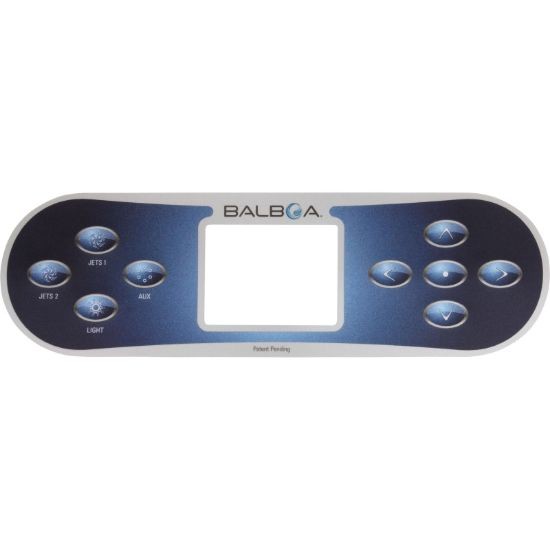 Balboa Water Group 12512 Overlay HQ-BWG TP800 P1 P2 Aux Lt Digital blu/wht