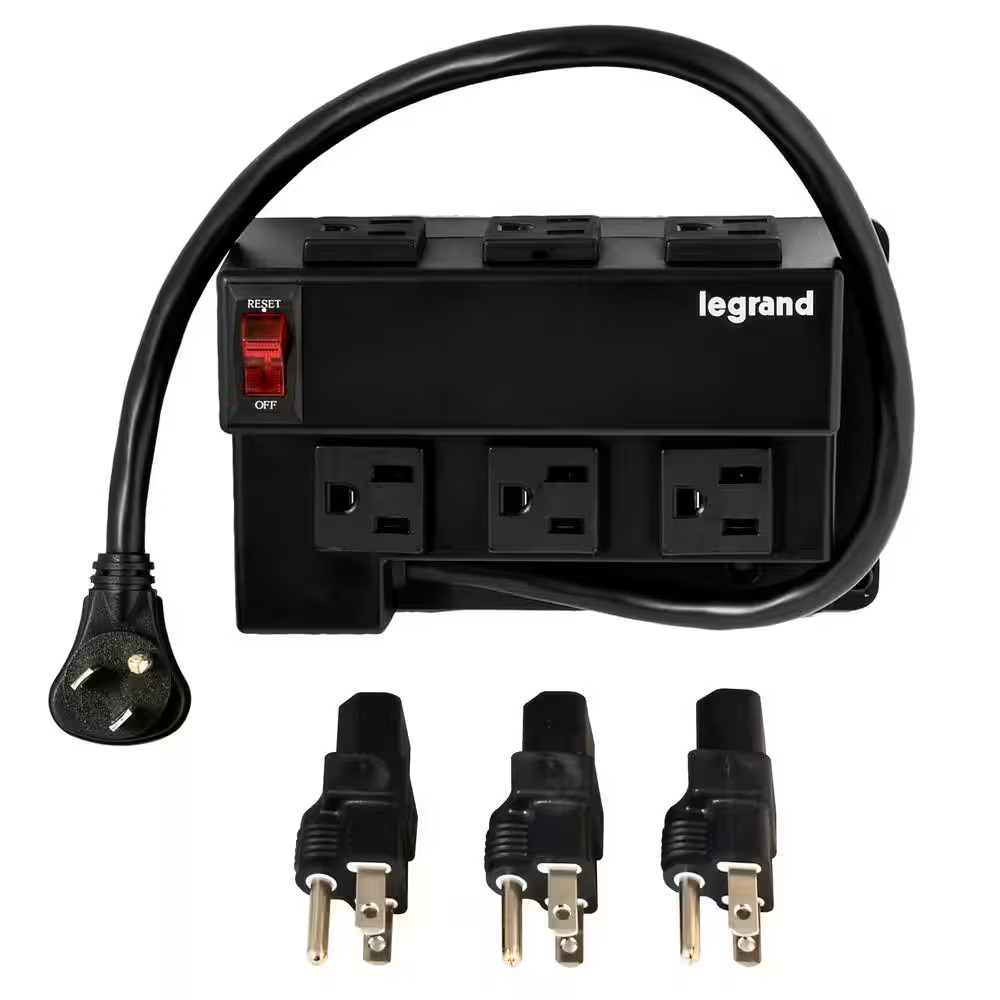 On-Q Half Width Structured Media Enclosure Power Strip Module