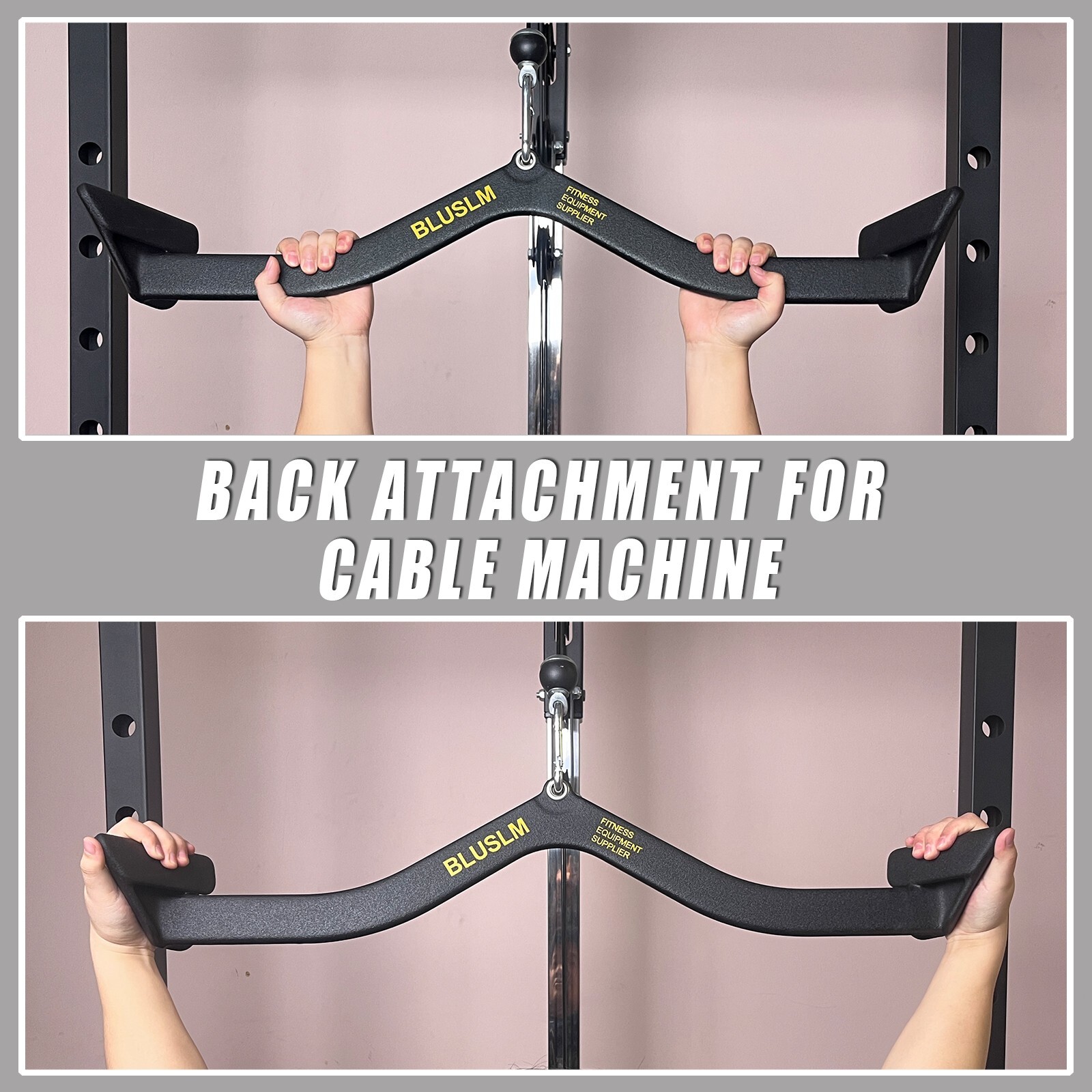 LAT Pull Down Bar for Cable Machine Pulldown T Bar V Bar Cable Attachments BL6P