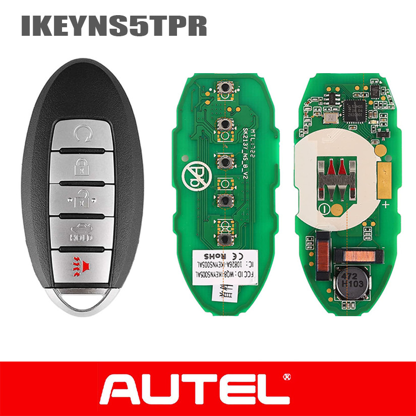 New Autel iKey Universal Smart Key Premium Style 5 Button IKEYNS5TPR For Nissan