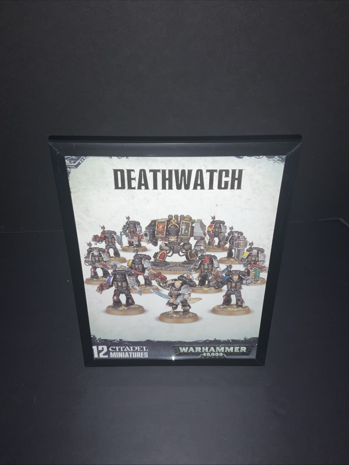 Framed DEATHWATCH Start Collecting Box Art Space Marines Warhammer 40K Art OOP