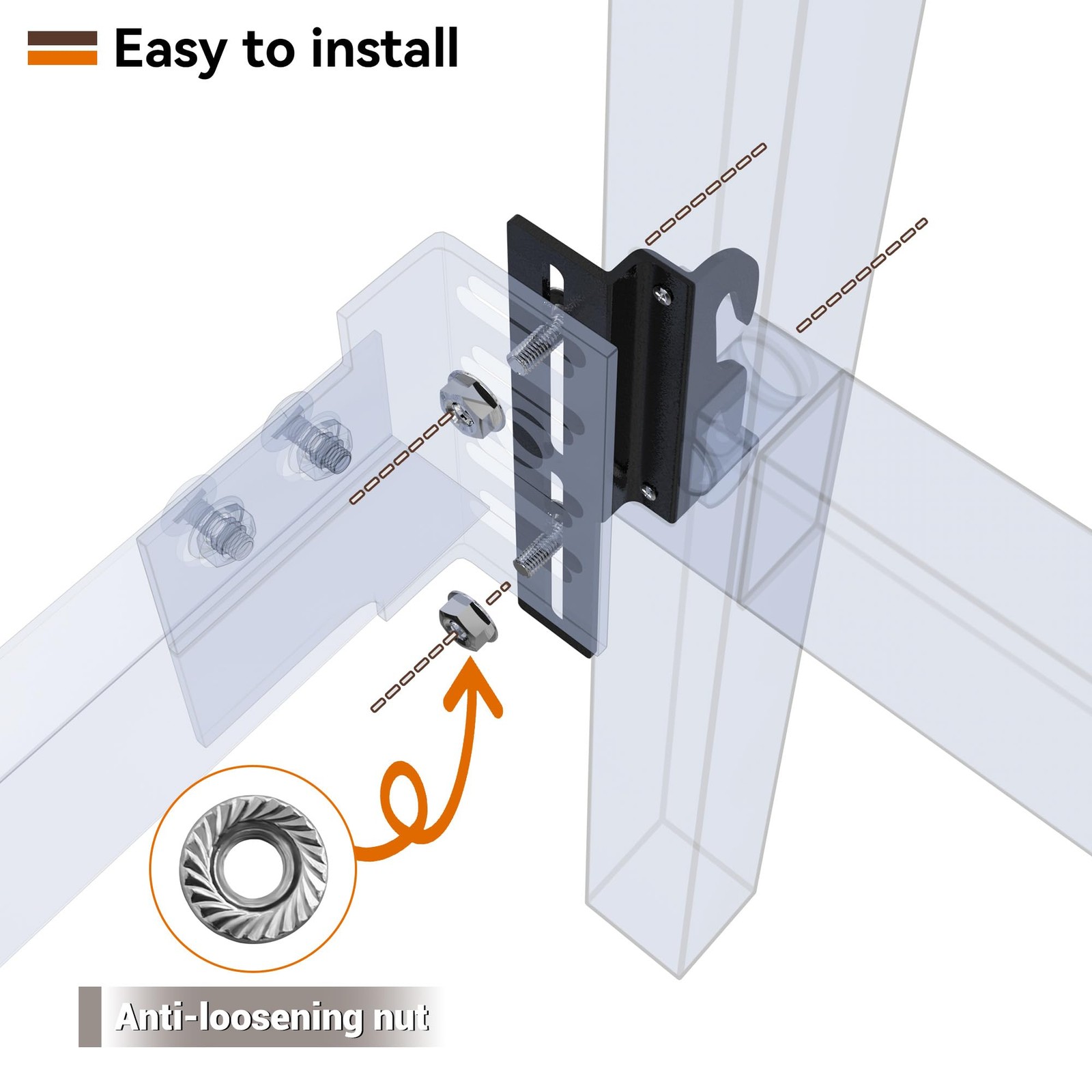 YUEYIN 4Pcs 711 Bolt-On to Hook-On Bed Frame Conversion Brackets, Bed Frame H...